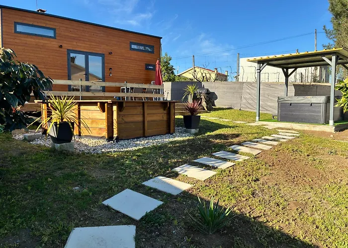 Luxussátor Sublime Tiny House Avec Piscine Et Jacuzzi Prive Pres De Braga *