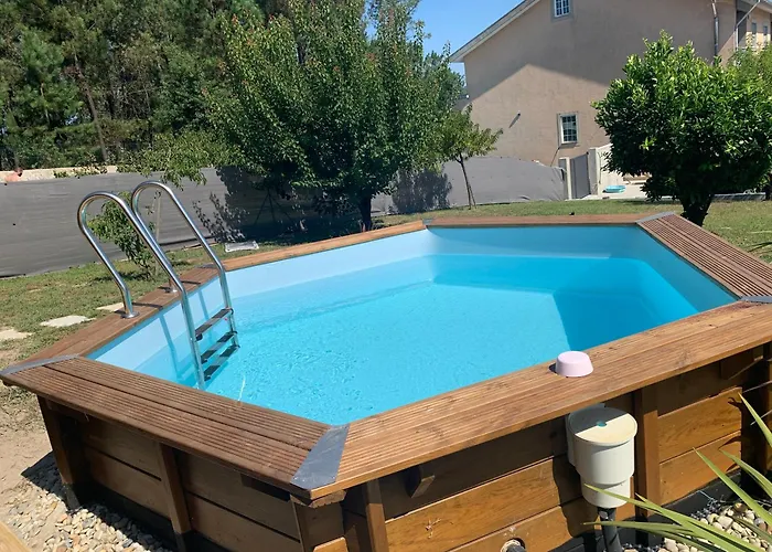 Luksusowy namiot Sublime Tiny House Avec Piscine Et Jacuzzi Prive Pres De Braga