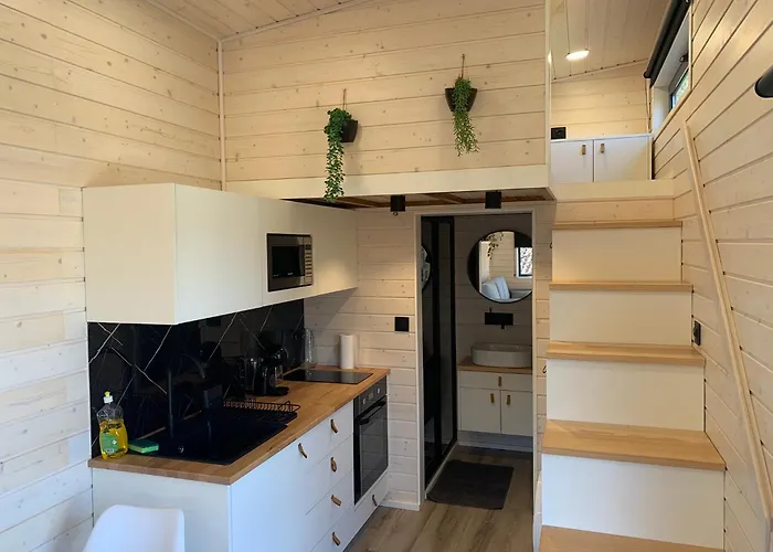 Luksusowy namiot Sublime Tiny House Avec Piscine Et Jacuzzi Prive Pres De Braga *